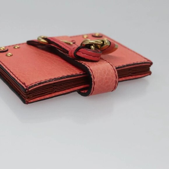 Chloe Card Case Leather Pink Auth 102045V - Picture 13 of 16